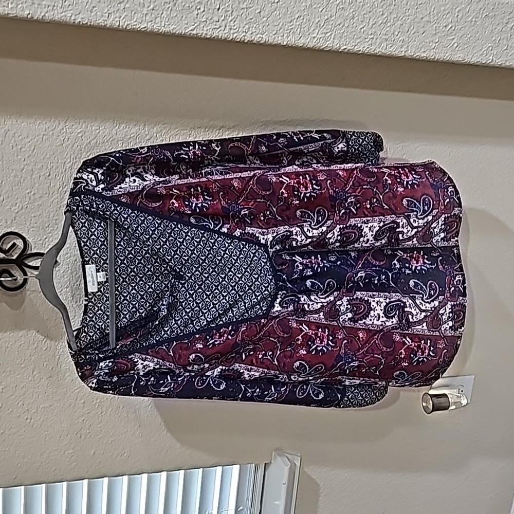 Dress Barn Red, Blue Top